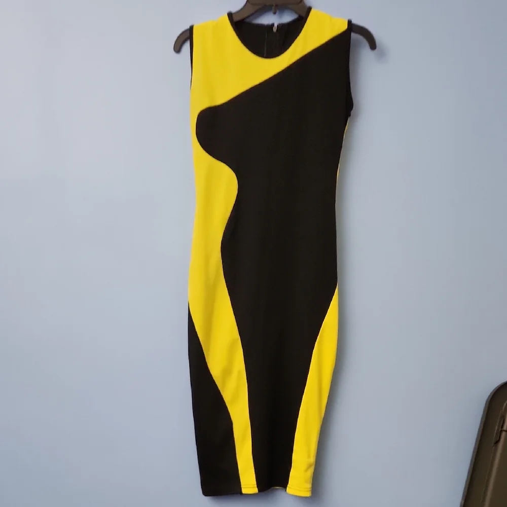 Unbranded Bodycon Geometric/Abstract Pattern Dress - Picture 3 of 5